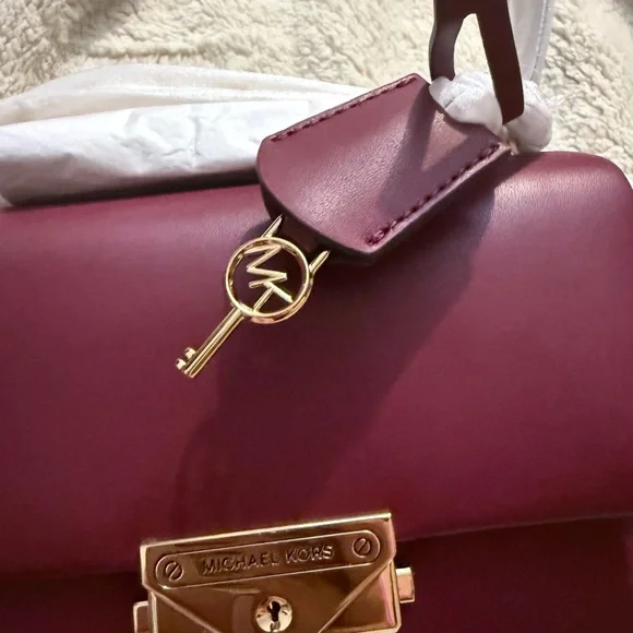 Michael Kors - Cece Small Shoulder Bag $448 ( Dark Cherry Color). Condition new - Picture 3 of 7